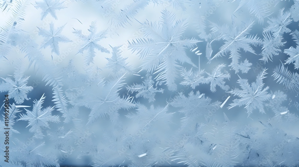 Detailed of a frost covered window with icy patterns chilly wind and delicate ice crystals on a minimalist white background Showcasing the beauty and atmosphere of a cold winter day Detailed of a frost covered window with icy patterns chilly wind and delicate ice crystals on a minimalist white background Showcasing the beauty and atmosphere of a cold winter day
