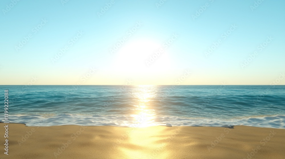 Serene Sunset Beach Scene Serene Sunset Beach Scene