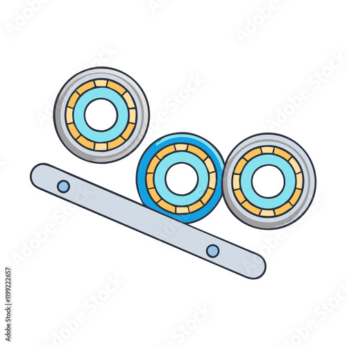 skateboard bearings icon, skateboard bearings vector illustration-simple illustration of skateboard bearings, perfect for skateboard bearings logos and themed design 