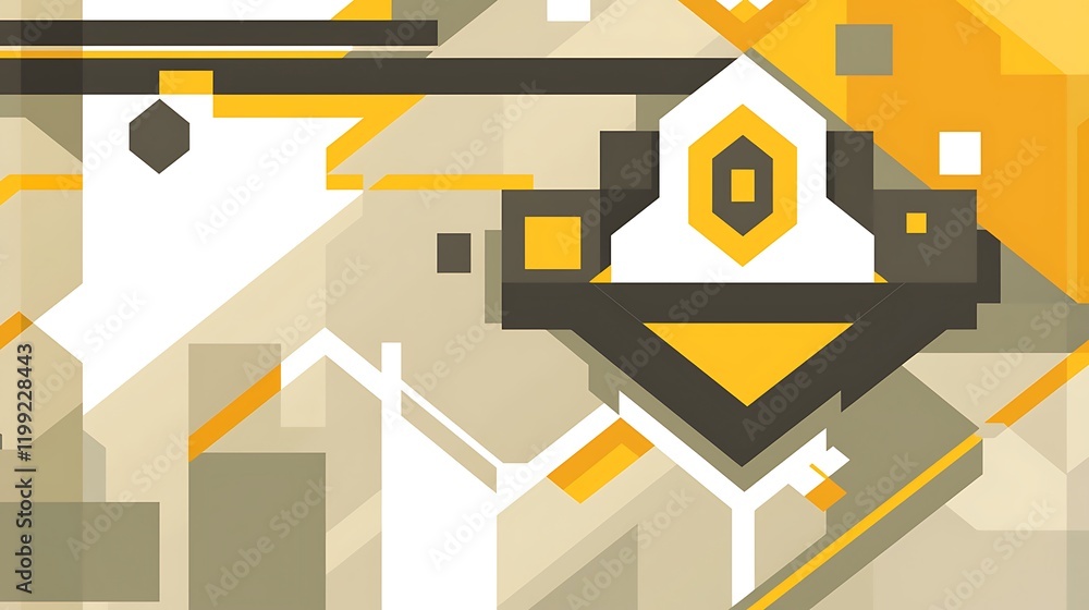 Modern abstract design featuring soft pastel geometric shapes arranged artistically on a neutral background Modern abstract design featuring soft pastel geometric shapes arranged artistically on a neutral background
