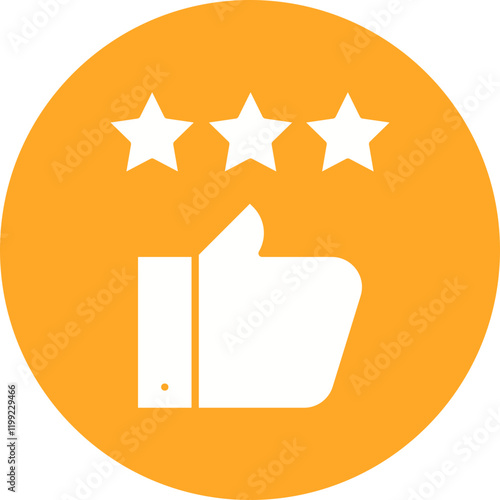 Good Review icon single vector illustration