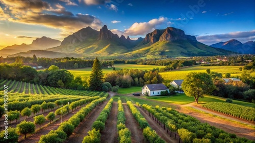 Scenic Babylonstoren Paarl South Africa 2019 - Copy Space