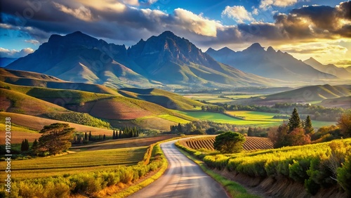 Scenic Robertson Wine Valley Road - Langeberg Mountains