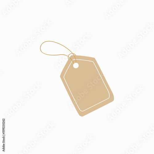 Price tag in flat vector illustration symbolizing sales, discounts, and product pricing, isolated on white background.