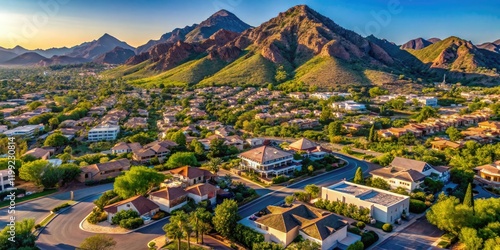 Scottsdale Paradise Valley Aerial Drone 2021 - Arizona Mountain Views
