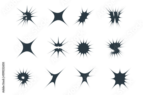 Fire Sparkle Shape 12_Set V-3