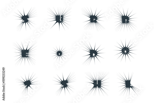 Fire Sparkle Shape 12_Set V-2