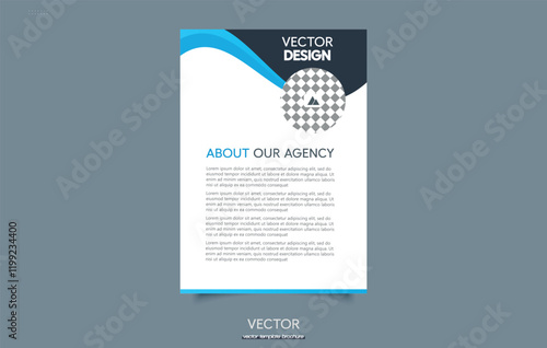 Template vector design for Brochure, Annual Report Small Business Flyer Or Unique Design Leaflet Vector Template