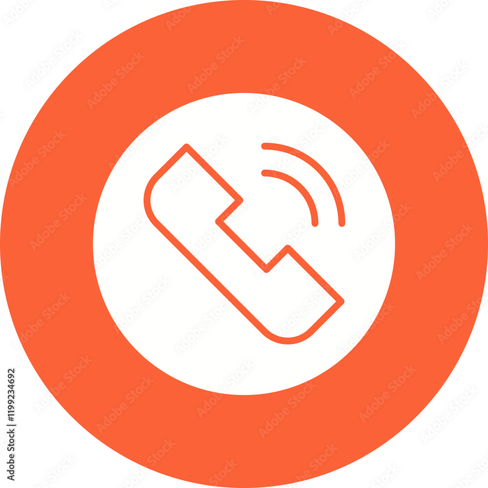 Phone Call icon single vector illustration Phone Call icon single vector illustration