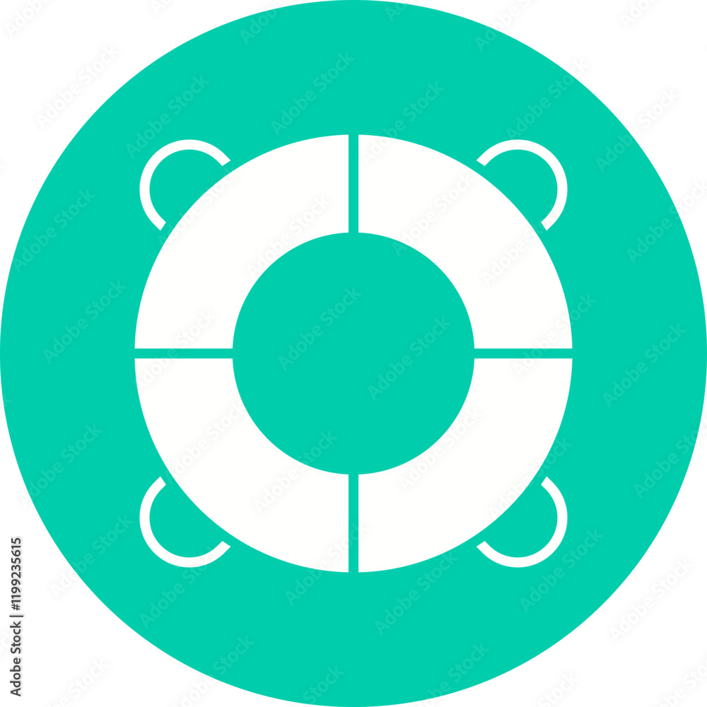 Lifebuoy icon single vector illustration Lifebuoy icon single vector illustration