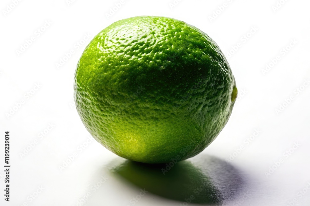 Silhouette Lime Isolated White Background AI Photo Silhouette Lime Isolated White Background AI Photo