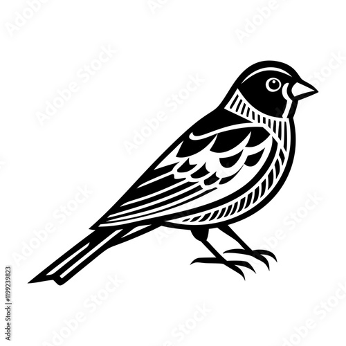An icon of canary bird in solid style