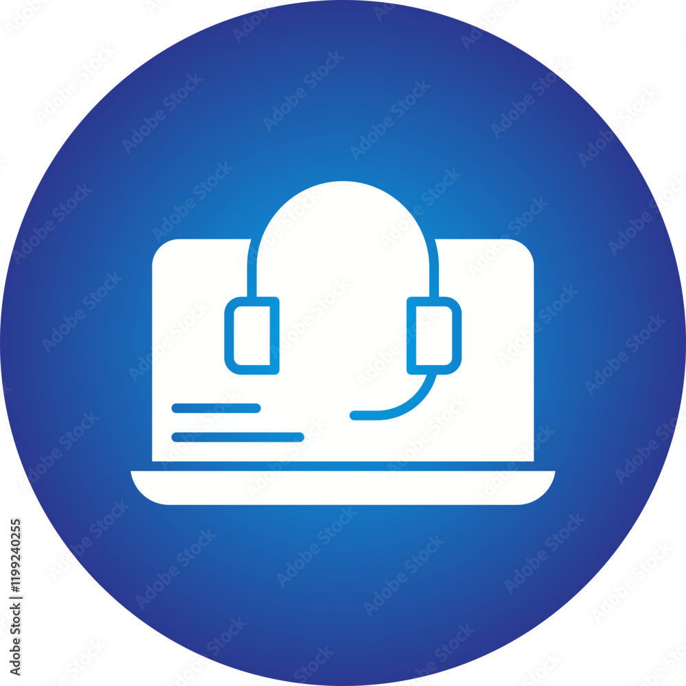 Online Support icon single vector illustration Online Support icon single vector illustration