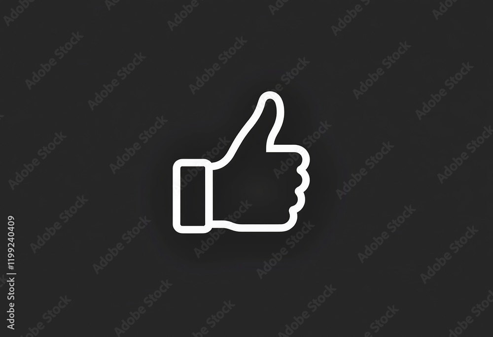 Black Thumb Up Icon Outline Sign Vector Graphic Design Element Social Media Approval Symbol Illustration Black Thumb Up Icon Outline Sign Vector Graphic Design Element Social Media Approval Symbol Illustration