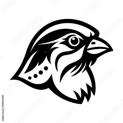 A filled style icon of sparrow