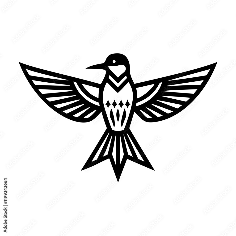 Obraz premium A solid icon of tern bird