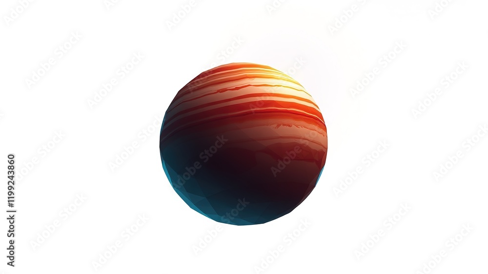 Low Poly Jupiter Silhouette - Triangular Polygon Design Low Poly Jupiter Silhouette - Triangular Polygon Design