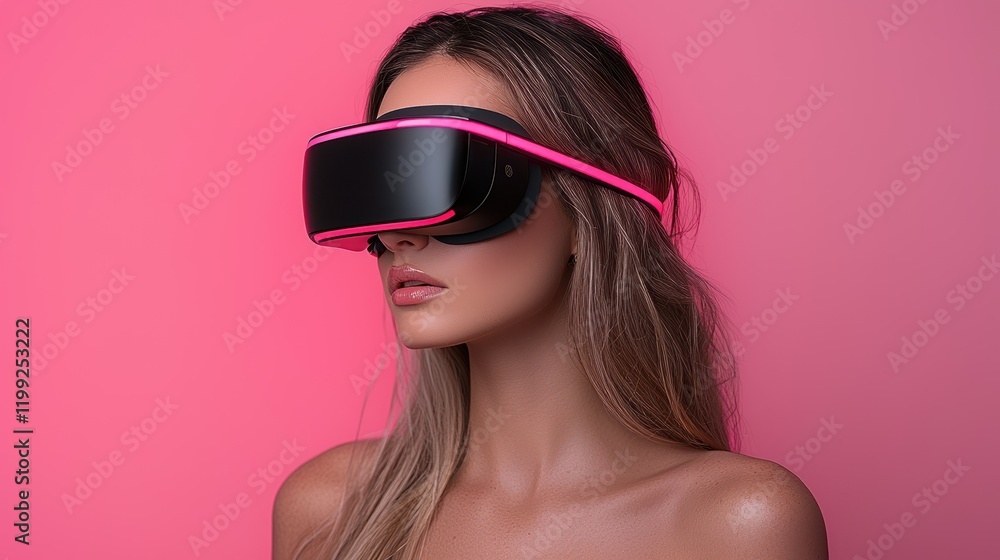 Woman in Virtual Reality Headset: Exploring the Metaverse Woman in Virtual Reality Headset: Exploring the Metaverse