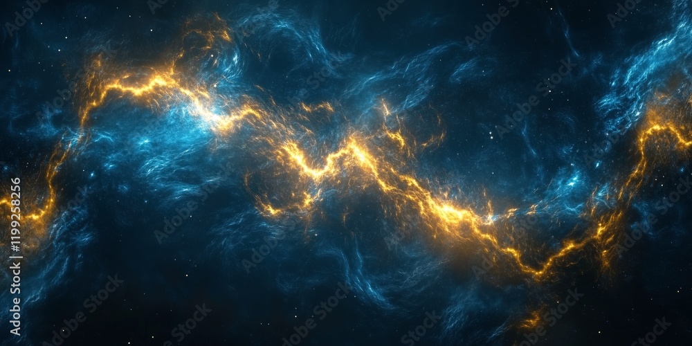 Celestial Energy: Abstract swirling energy, a mesmerizing blend of ethereal blue and radiant gold, conjures an otherworldly atmosphere, reminiscent of celestial forces or cosmic dance. Celestial Energy: Abstract swirling energy, a mesmerizing blend of ethereal blue and radiant gold, conjures an otherworldly atmosphere, reminiscent of celestial forces or cosmic dance.