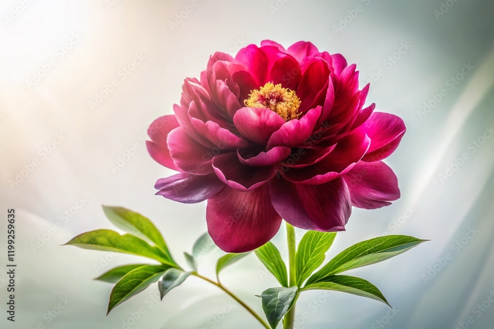 Obraz premium Stunning Dark Red Peony Long Exposure