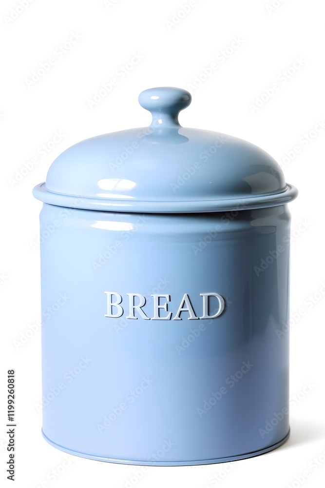 Domed Bread Bin in Minimalist Pastel Blue Domed Bread Bin in Minimalist Pastel Blue