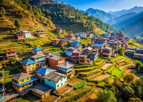 Stunning Martadi Village, Nepal - December 2013 - Western Nepal Beauty photo