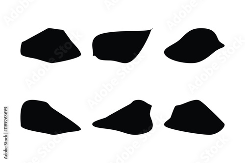 Blobs Liquid and fluid abstract shape 6 Set