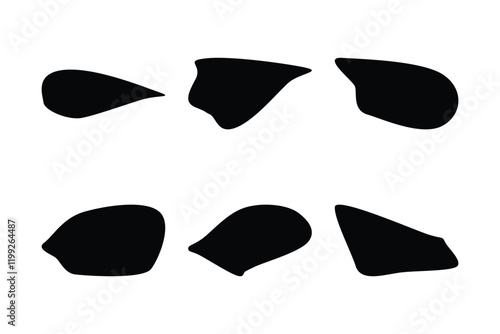 Blobs Liquid and fluid abstract shape 6 Set