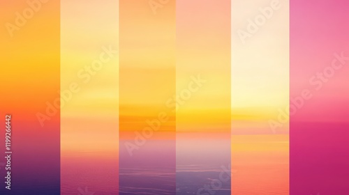 Gradient sky panel in different colours creating an abstract background