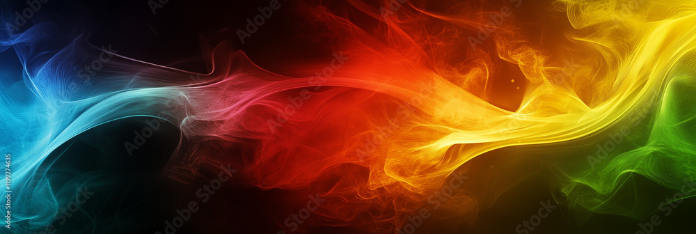 Fototapeta premium Dynamic Gradient Abstract Energy Flow In Vibrant Colors
