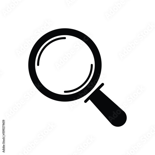 Magnifying glass icon vector illustration