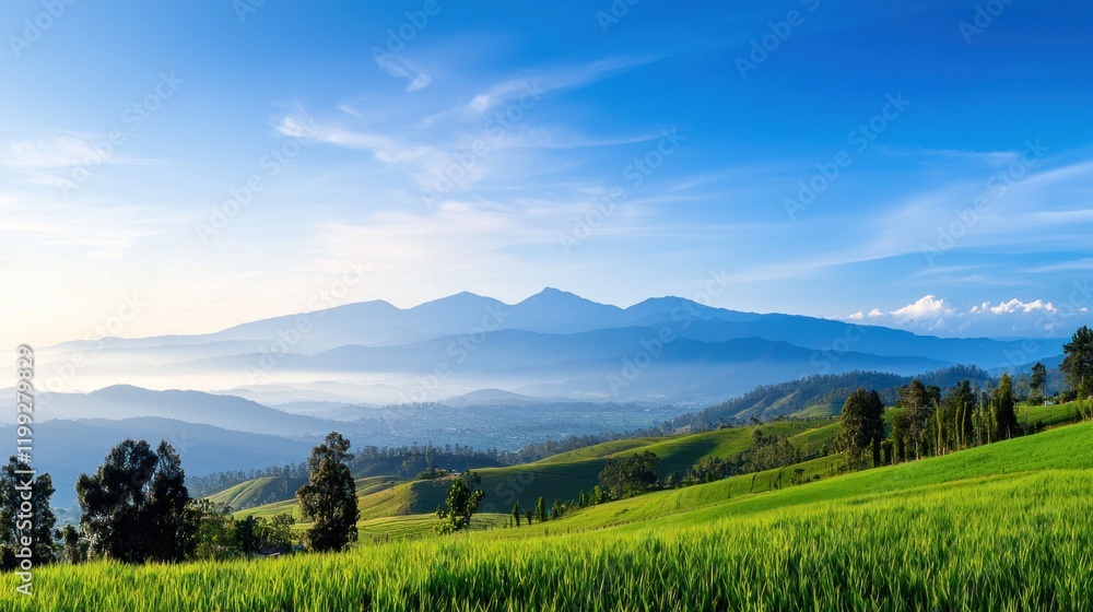 Obraz premium Serene Mountain Landscape