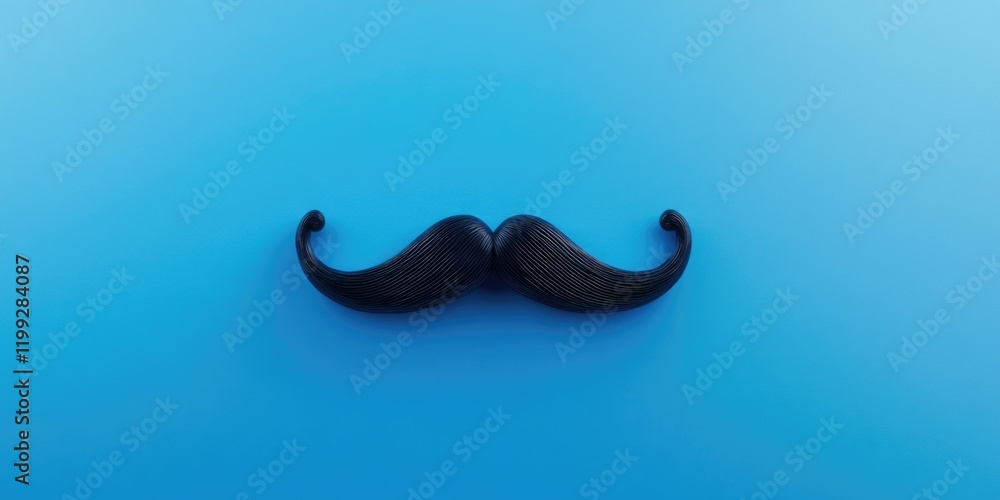 Inventive image featuring two black and white mustaches underwater, adding a humorous touch to marine life. Inventive image featuring two black and white mustaches underwater, adding a humorous touch to marine life.