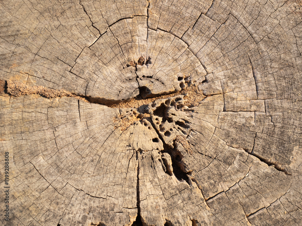 Close up wood pattern and texture for nature Background.