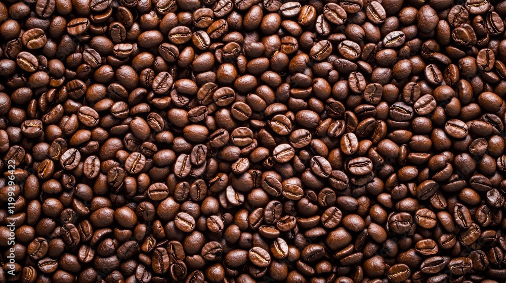 A rich and detailed texture of roasted coffee beans, creating a warm and inviting background that evokes the aroma and essence of freshly brewed coffee A rich and detailed texture of roasted coffee beans, creating a warm and inviting background that evokes the aroma and essence of freshly brewed coffee