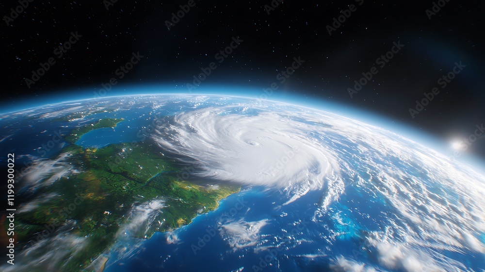 Obraz premium Tropical Cyclone from Space