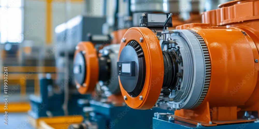 Equipment, cables and piping as found inside of a modern industrial power plant, Generative AI Equipment, cables and piping as found inside of a modern industrial power plant, Generative AI