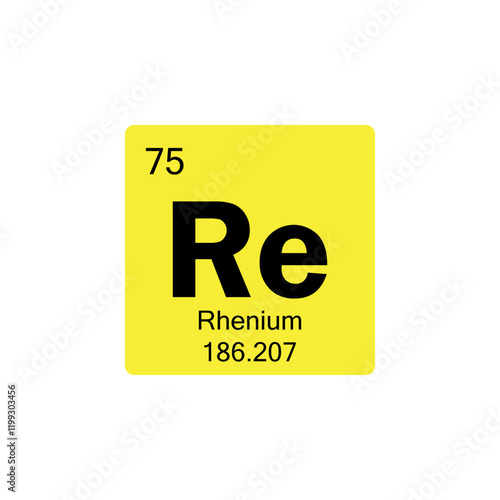 periodic table Rhenium colored icon