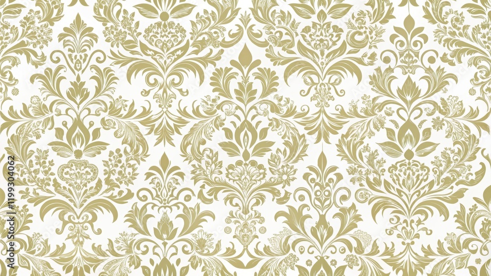 Elegant Damask Pattern on White Background , abstract, fashion design, abstract, fashion design Elegant Damask Pattern on White Background , abstract, fashion design, abstract, fashion design