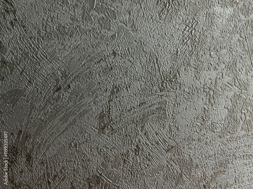 textured gray surface with abstract rough brush strokes and patterns, ideal for background, design elements, and industrial themes photo