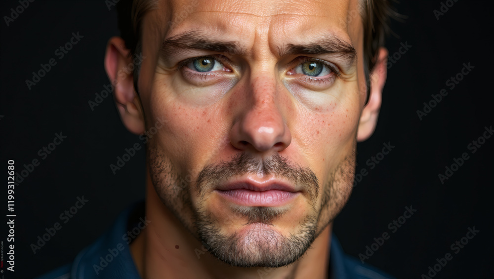 Detailed Hyperrealistic Man Portrait Detailed Hyperrealistic Man Portrait