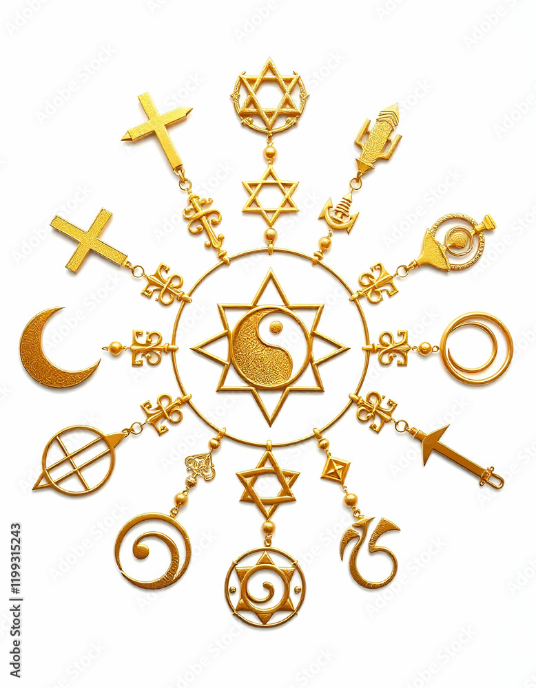 Obraz premium vector illustration of a religious symbol