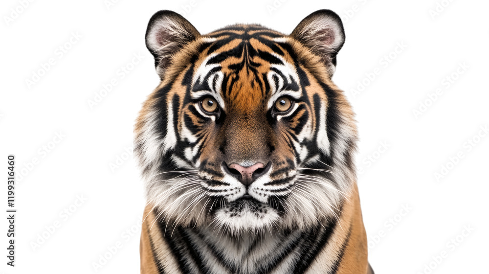 Fototapeta premium tiger isolated on white background