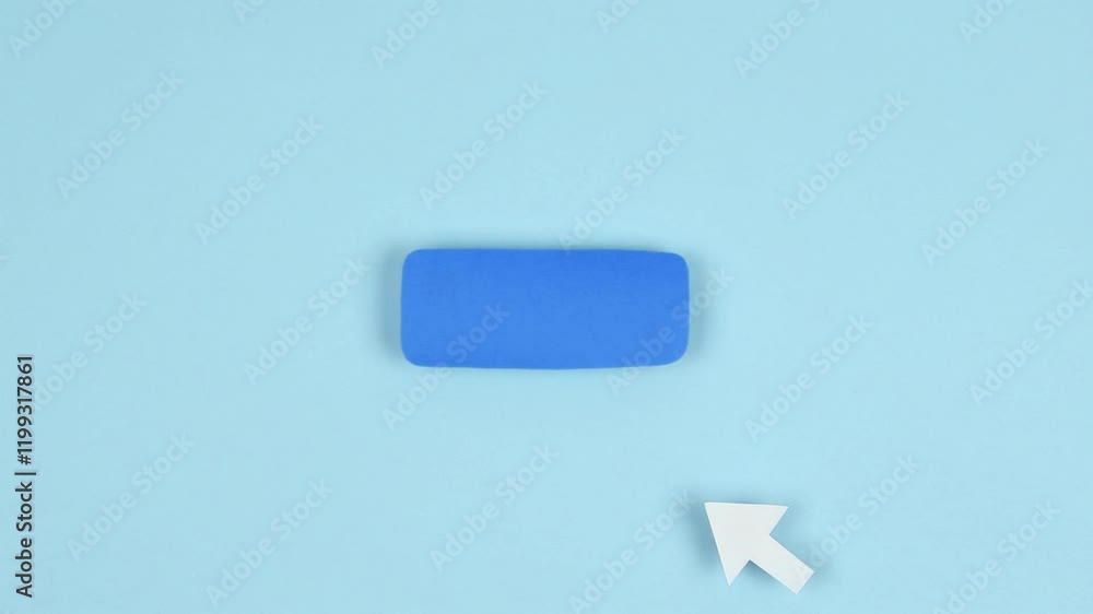 Widescreen Blue Button Click Animation Widescreen Blue Button Click Animation