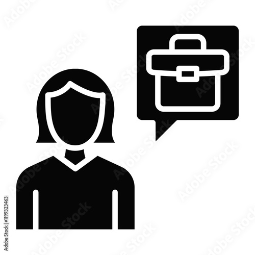 Job Candidate Female Icon