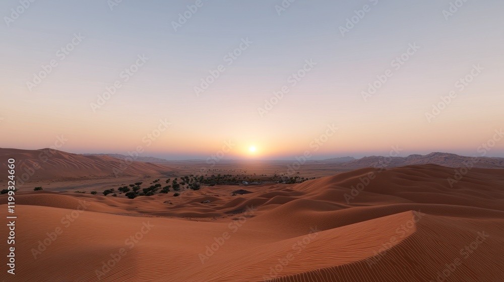 Desert Sunset Landscape Desert Sunset Landscape