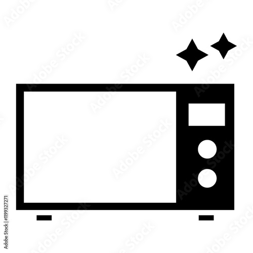 Cleaning Microwave Icon