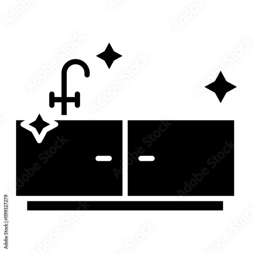 Cleaning Kitchen Icon