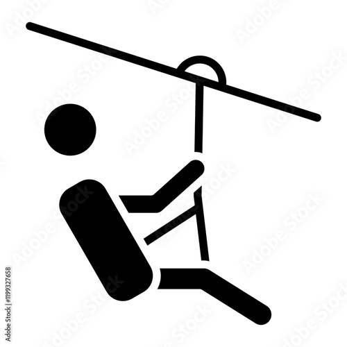 Zip Line Icon