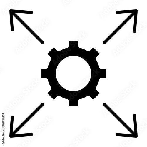 Network Scalability Icon